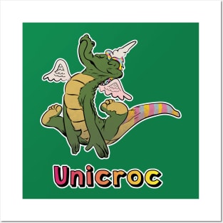 Unicorn and Crocodile in one! Unicroc! Posters and Art